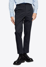 Tapered Pleated Chino Pants