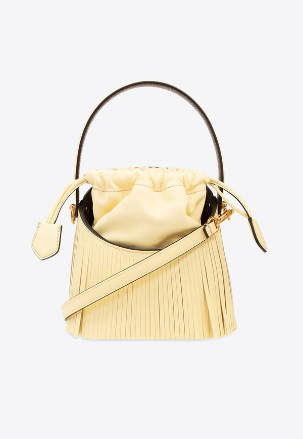 Mini Saturno Fringed Bucket Bag