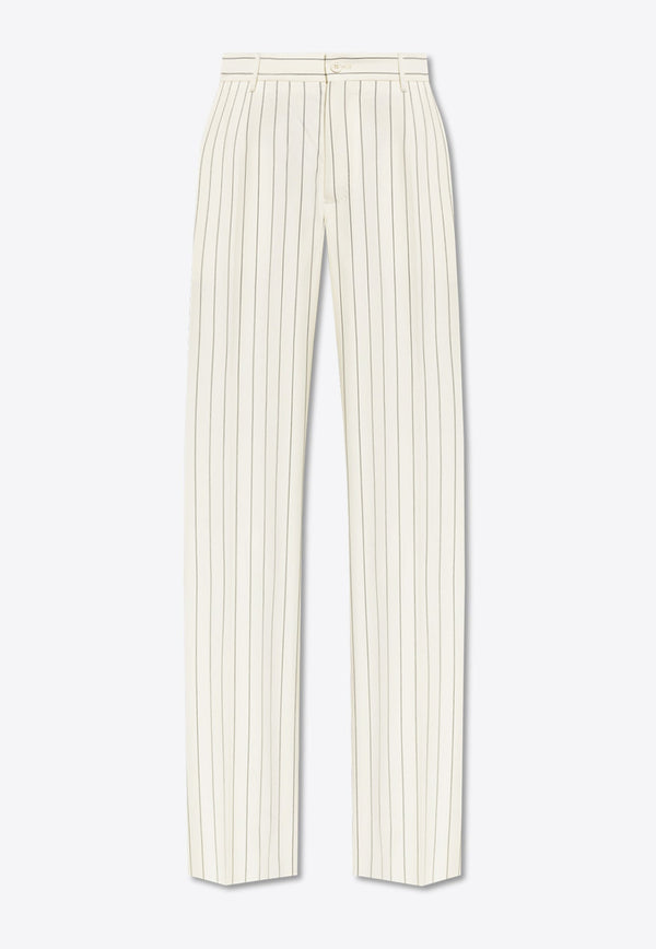 Striped Wool Pants