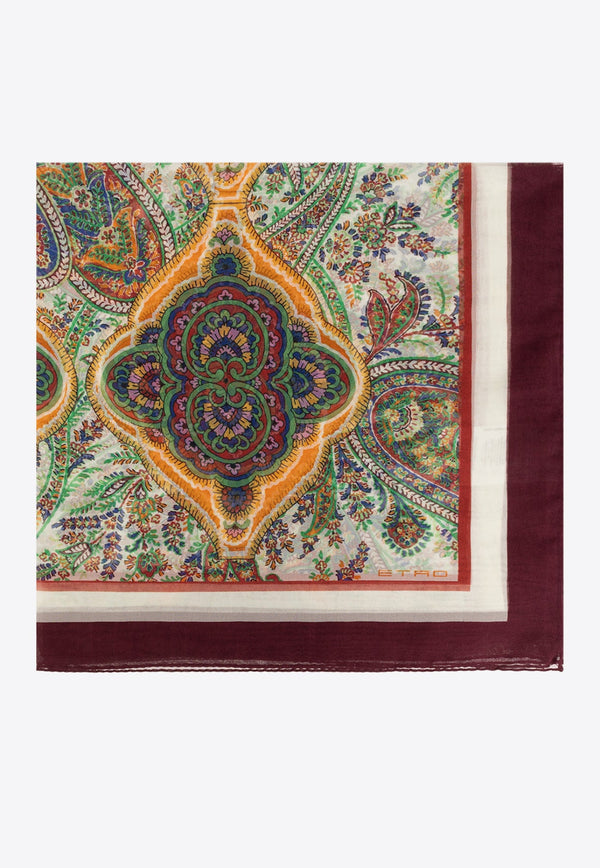 Floral Paisley Silk Scarf