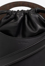 Medium Saturno Leather Bucket Bag