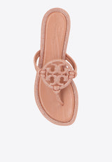 Miller Crystal Logo Knotted Thong Sandals