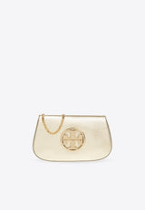 Reva Metallic Leather Clutch Bag