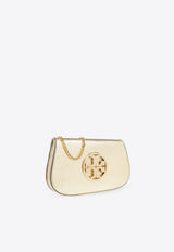 Reva Metallic Leather Clutch Bag