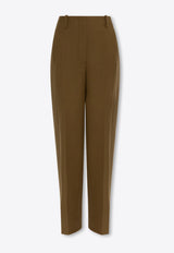 Wide-Leg Tailored Wool Pants