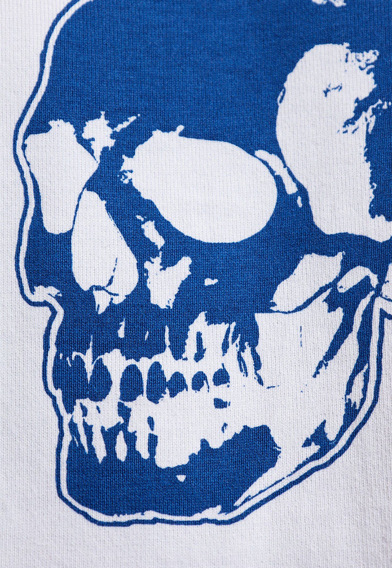 Varsity Skull Print Crewneck T-shirt