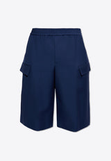 Wool-Blend Cargo Shorts