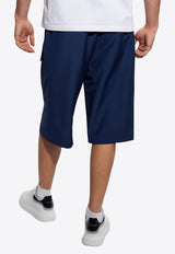 Wool-Blend Cargo Shorts