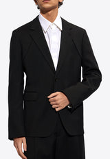 Single-Breasted Wool Blazer