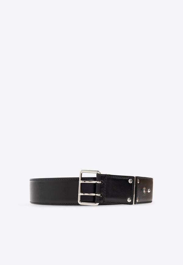 Military Leather Buckle Belt