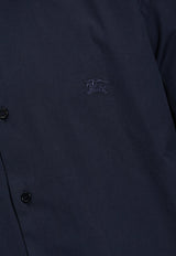 Logo Embroidered Long-Sleeved Shirt