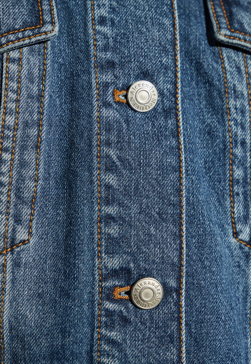 Button-Up Denim Jacket