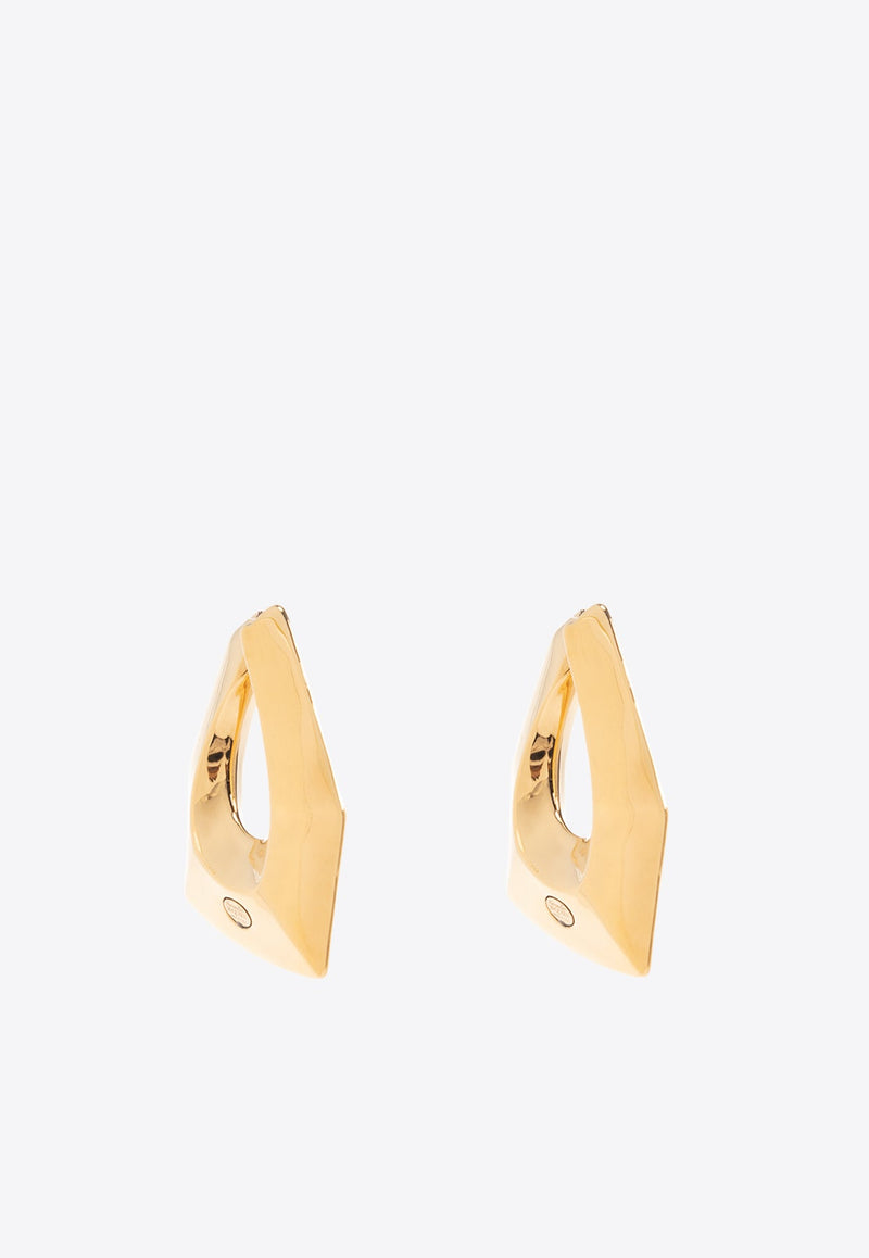 Modernist Geometric Hoop Earrings