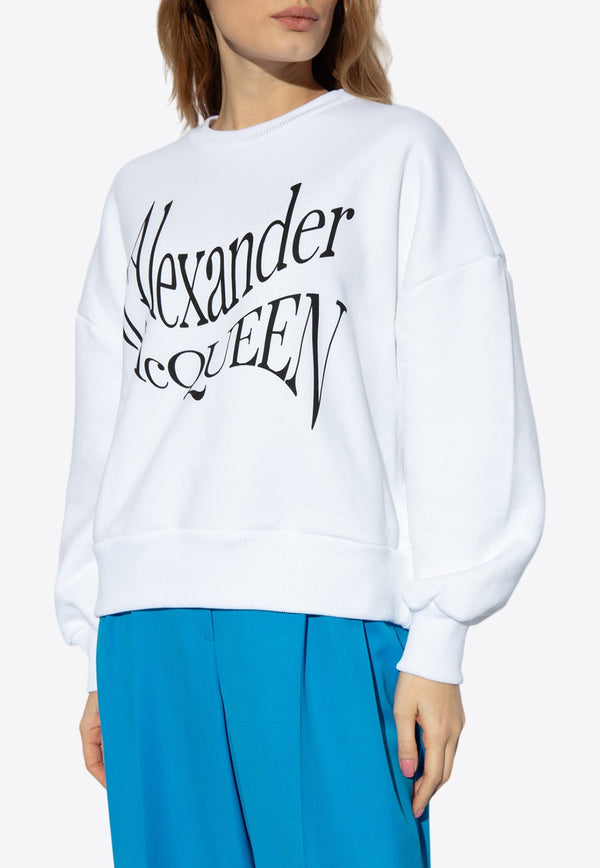 Logo Print Crewneck Sweatshirt