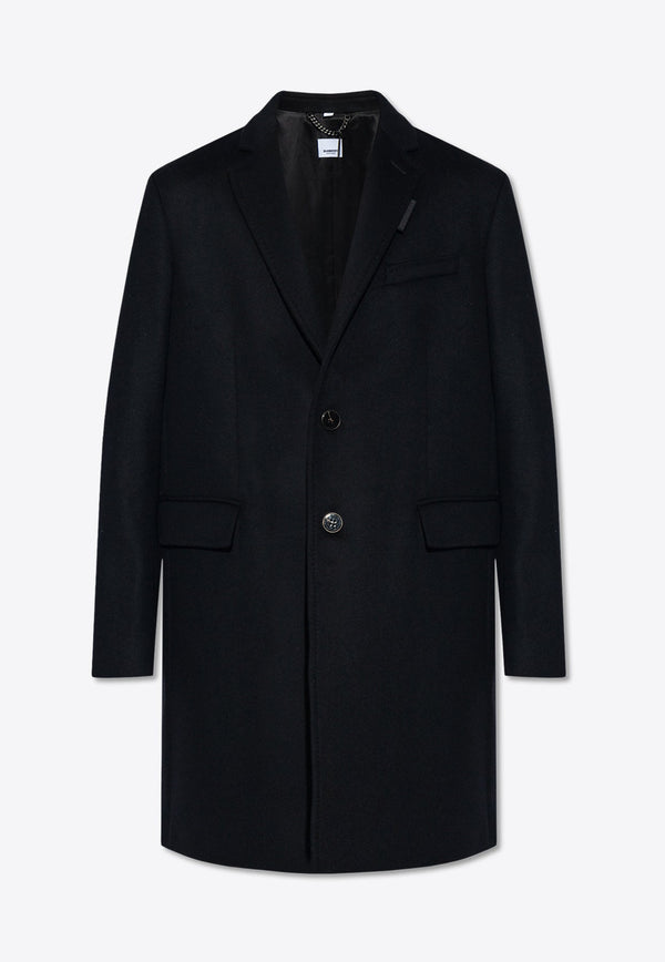 Wool Cashmere Single-Breasted Coat