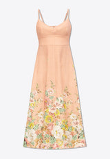 Matchmaker Floral Print Midi Dress