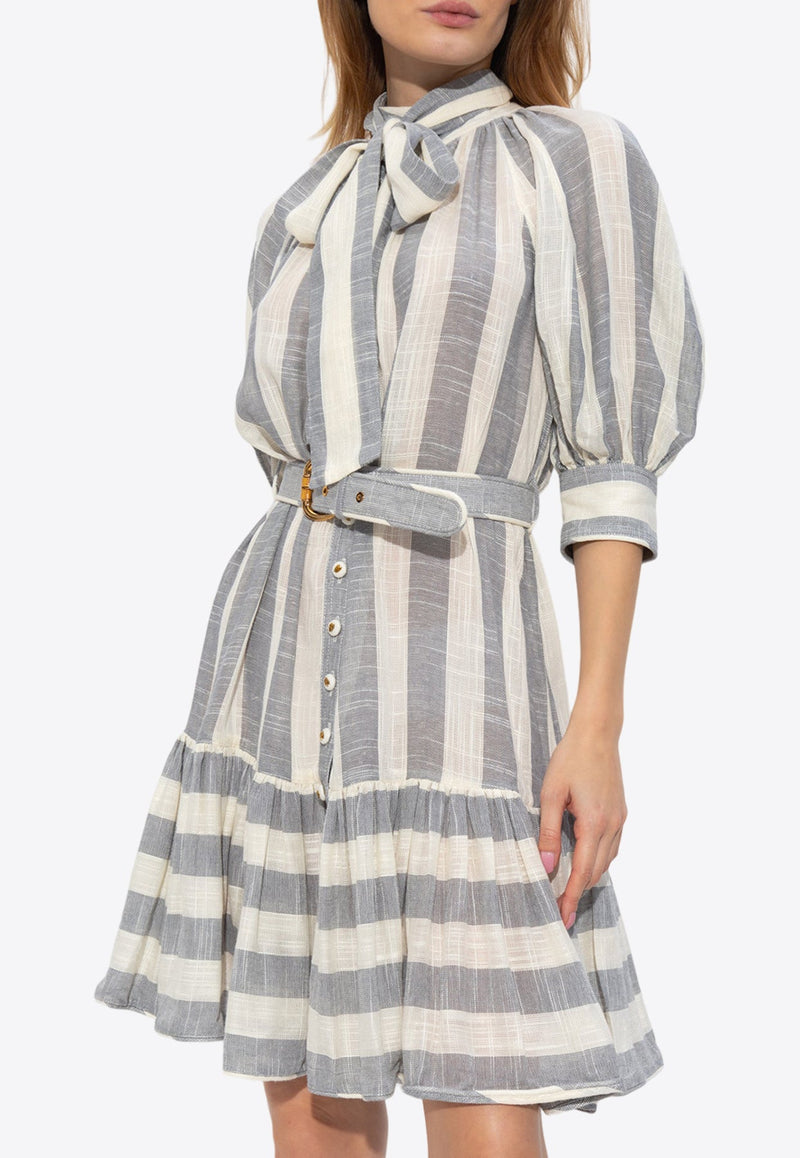 Matchmaker Swing Striped Mini Dress