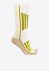 Striped Ankle-Length Socks