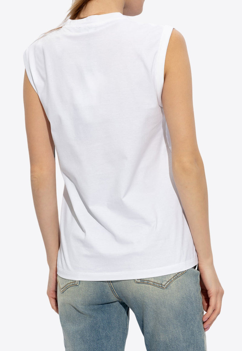 Logo Print Sleeveless T-shirt