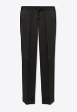 Straight-Leg Tailored Pants