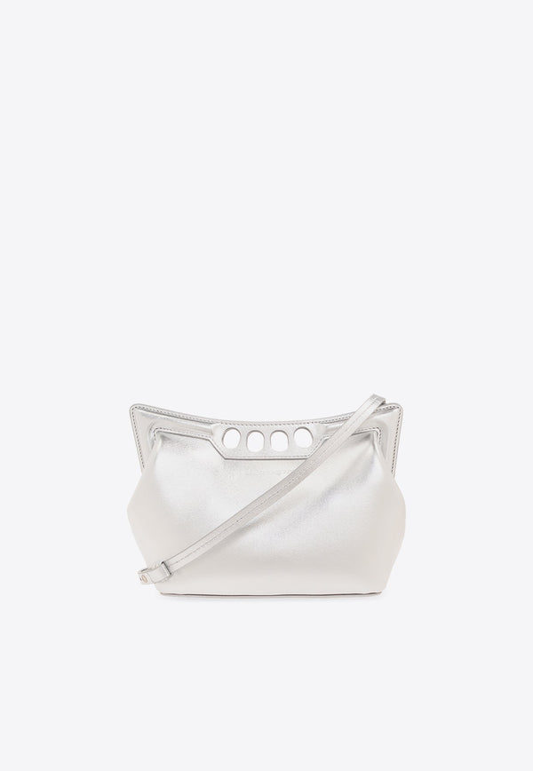 The Mini Peak Metallic Leather Shoulder Bag