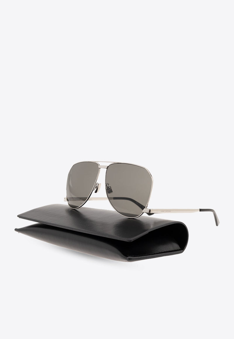 Aviator-Framed Metal Sunglasses