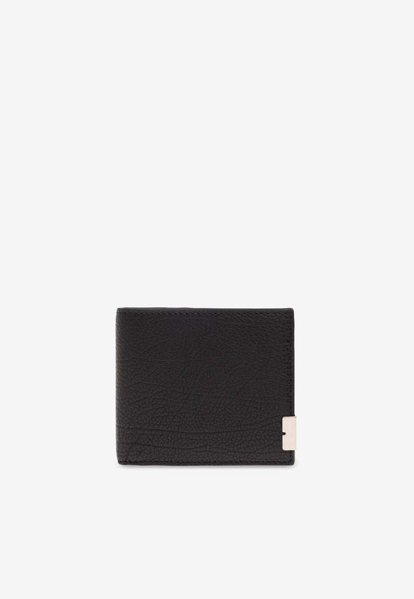 B Cut Bi-Fold Wallet in Grained Leather