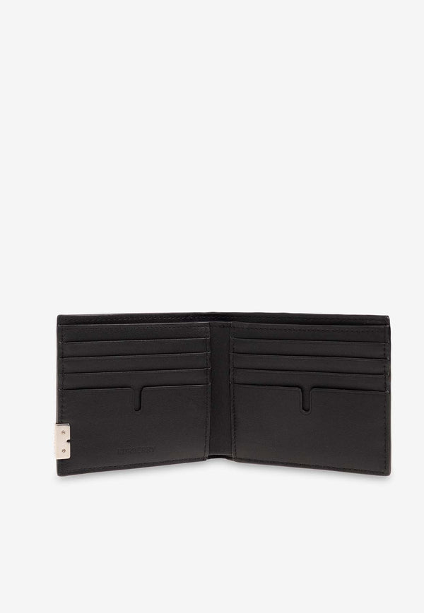 B Cut Bi-Fold Wallet in Grained Leather