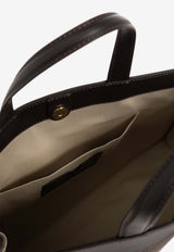 Olivier's Cabas in Canvas and Leather Tote Bag