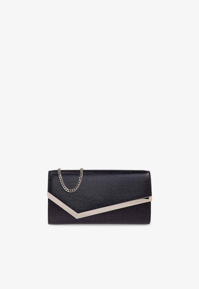 Emmie Coated Denim Clutch