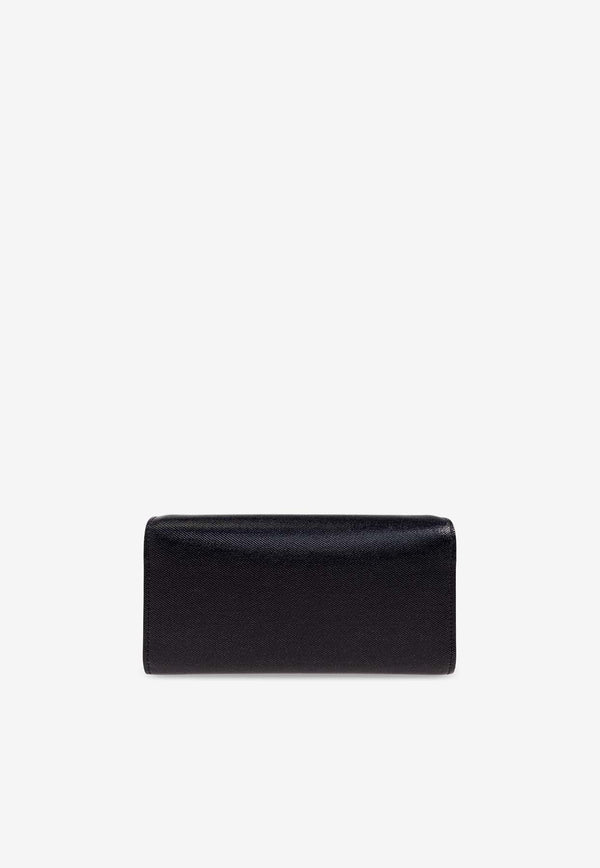 Emmie Coated Denim Clutch