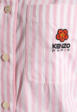 Boke Flower Striped Shirt