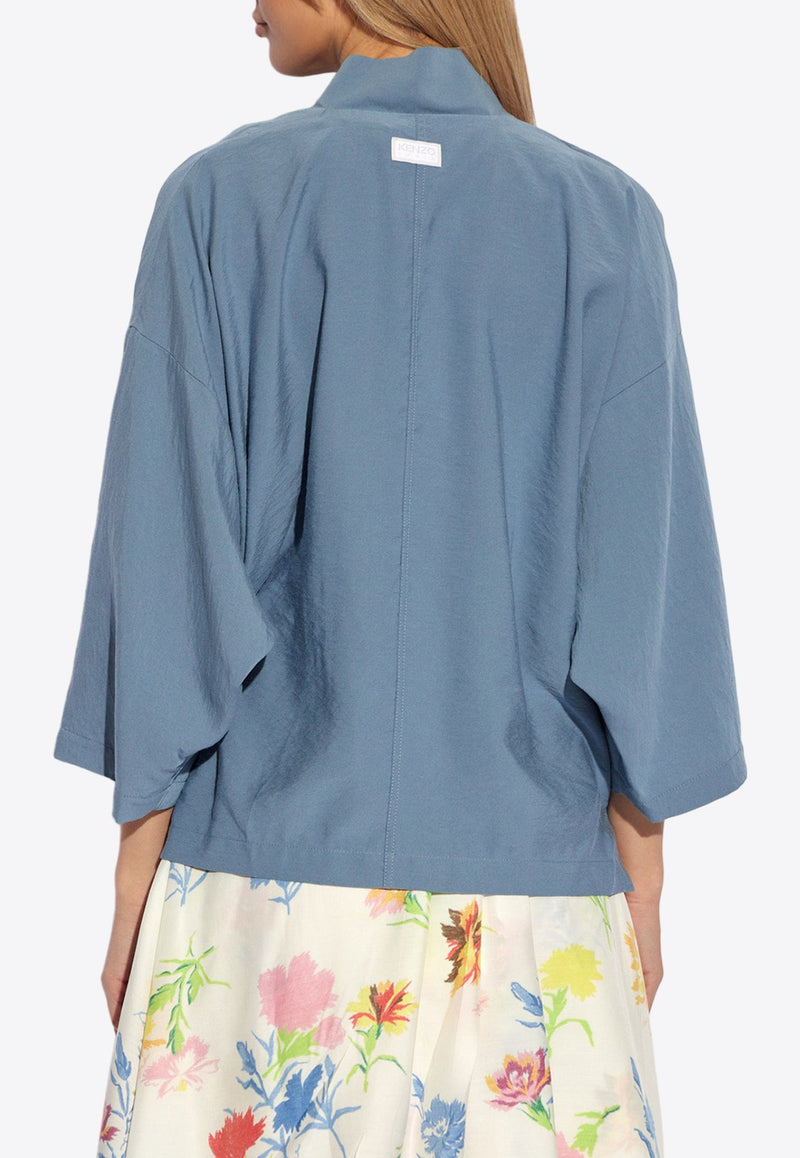 Short Kimono Tie-Up Jacket