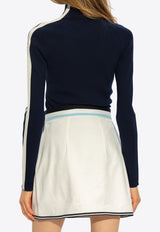 Side Stripe Wool Sweater