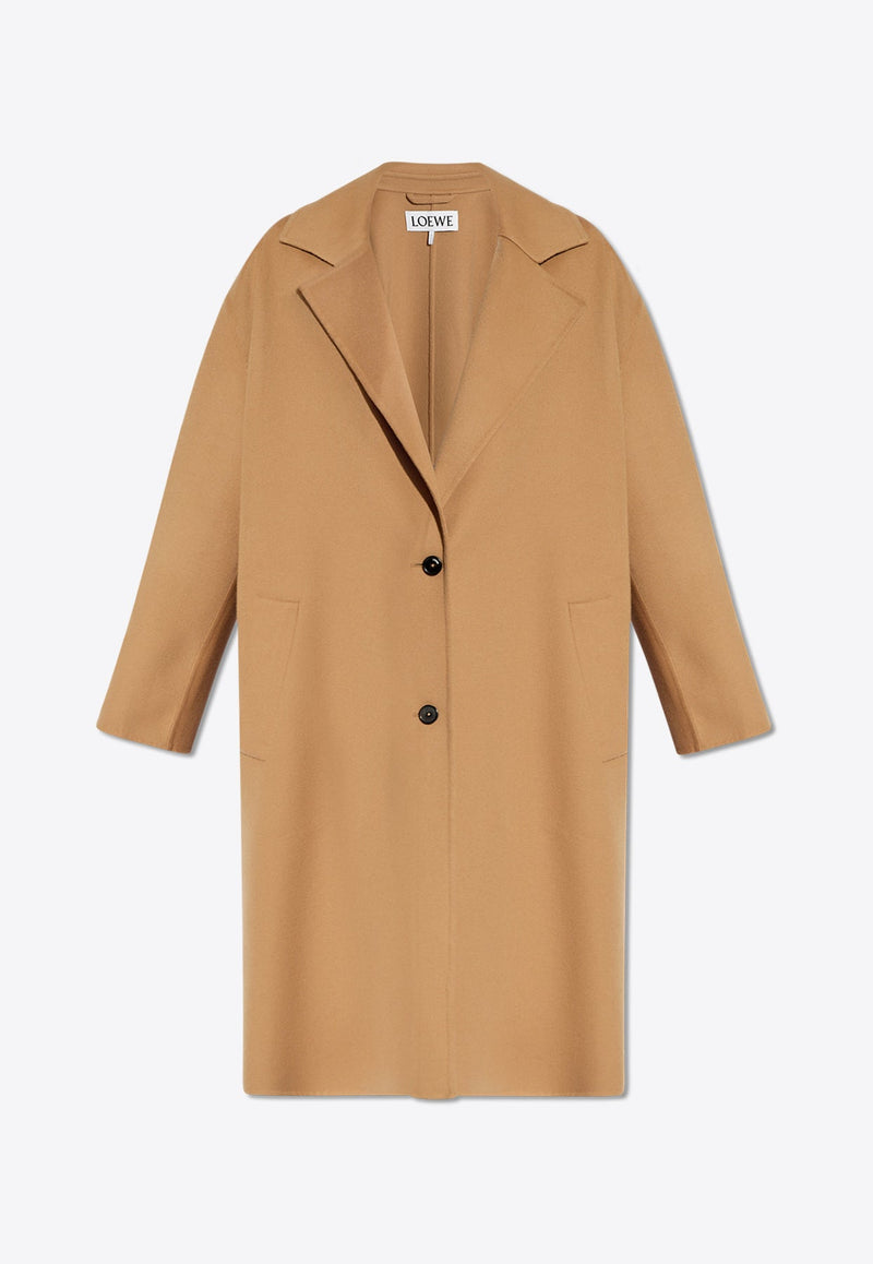 Single-Breasted Wool Coat