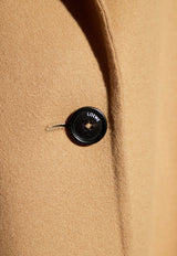 Single-Breasted Wool Coat