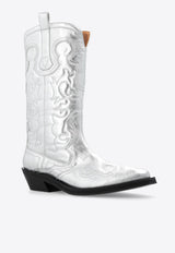 Mid-Calf Embroidered Cowboy Boots