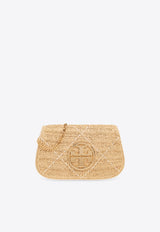 Small Reva Woven Raffia Shoulder Bag