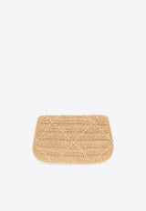 Small Reva Woven Raffia Shoulder Bag