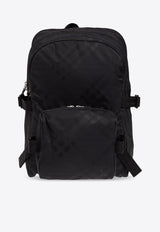 Jacquard Check Nylon Backpack