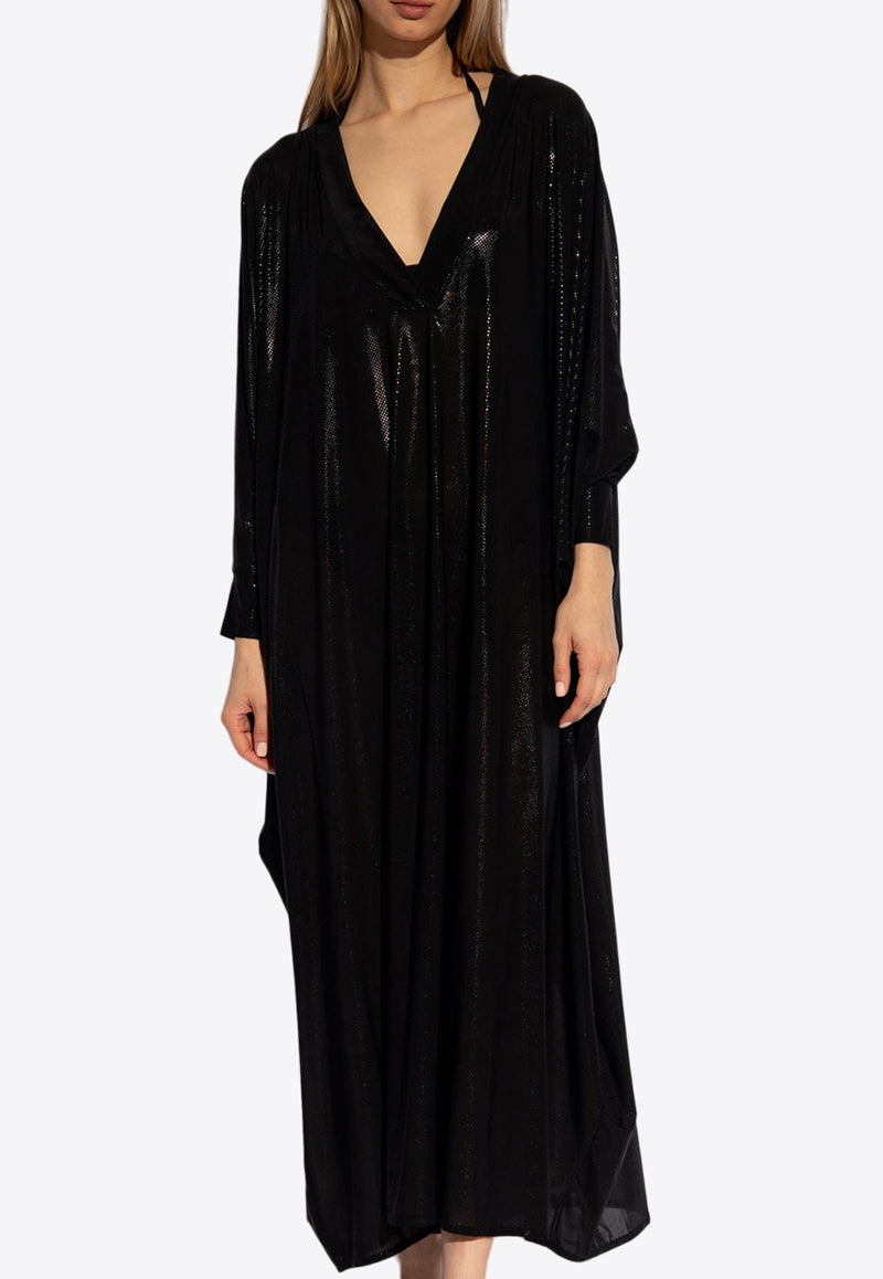 Semi-Sheer Kaftan Maxi Dress