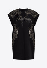 Signature Chain Embroidered T-shirt Dress