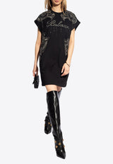 Signature Chain Embroidered T-shirt Dress
