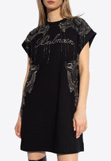 Signature Chain Embroidered T-shirt Dress