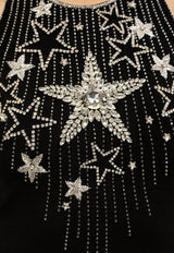 Stars Embroidered Mini Dress