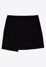 Jacquard Mini Wrap Skirt