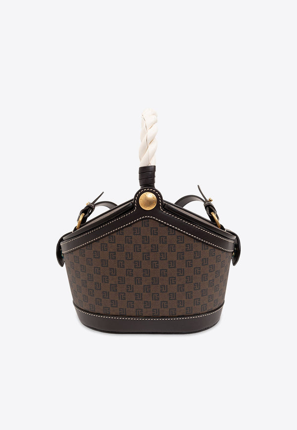 Monogram Canvas and Leather Bucket Bag