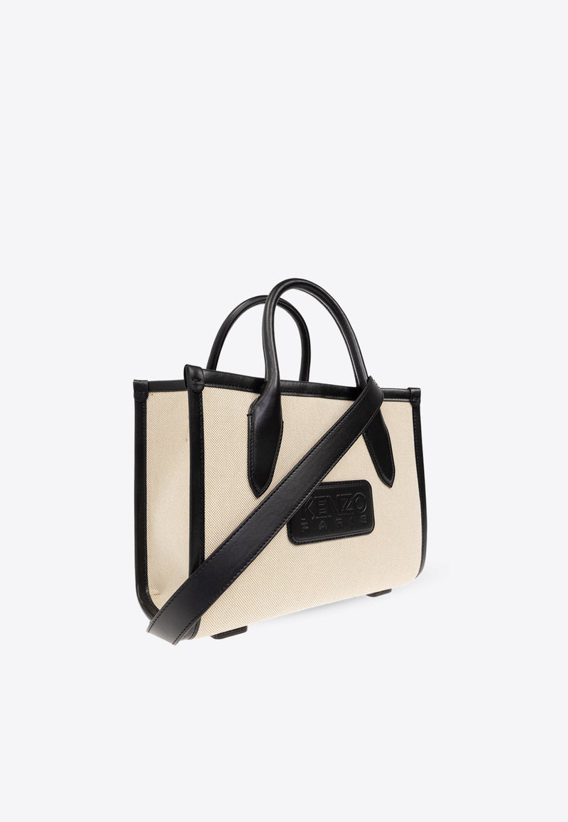 Small Kenzo 18 Logo Patch Tote Bag