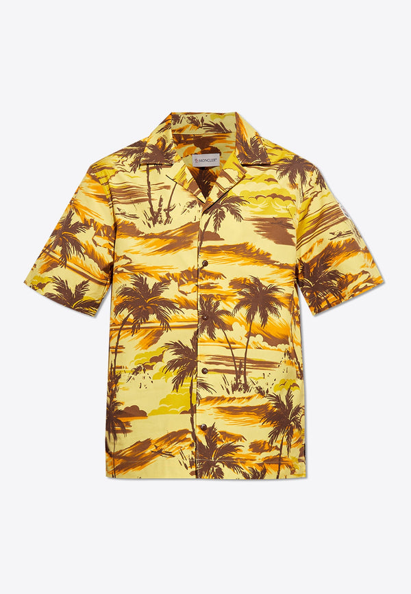 Tropical Palm Print Shirt