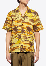 Tropical Palm Print Shirt